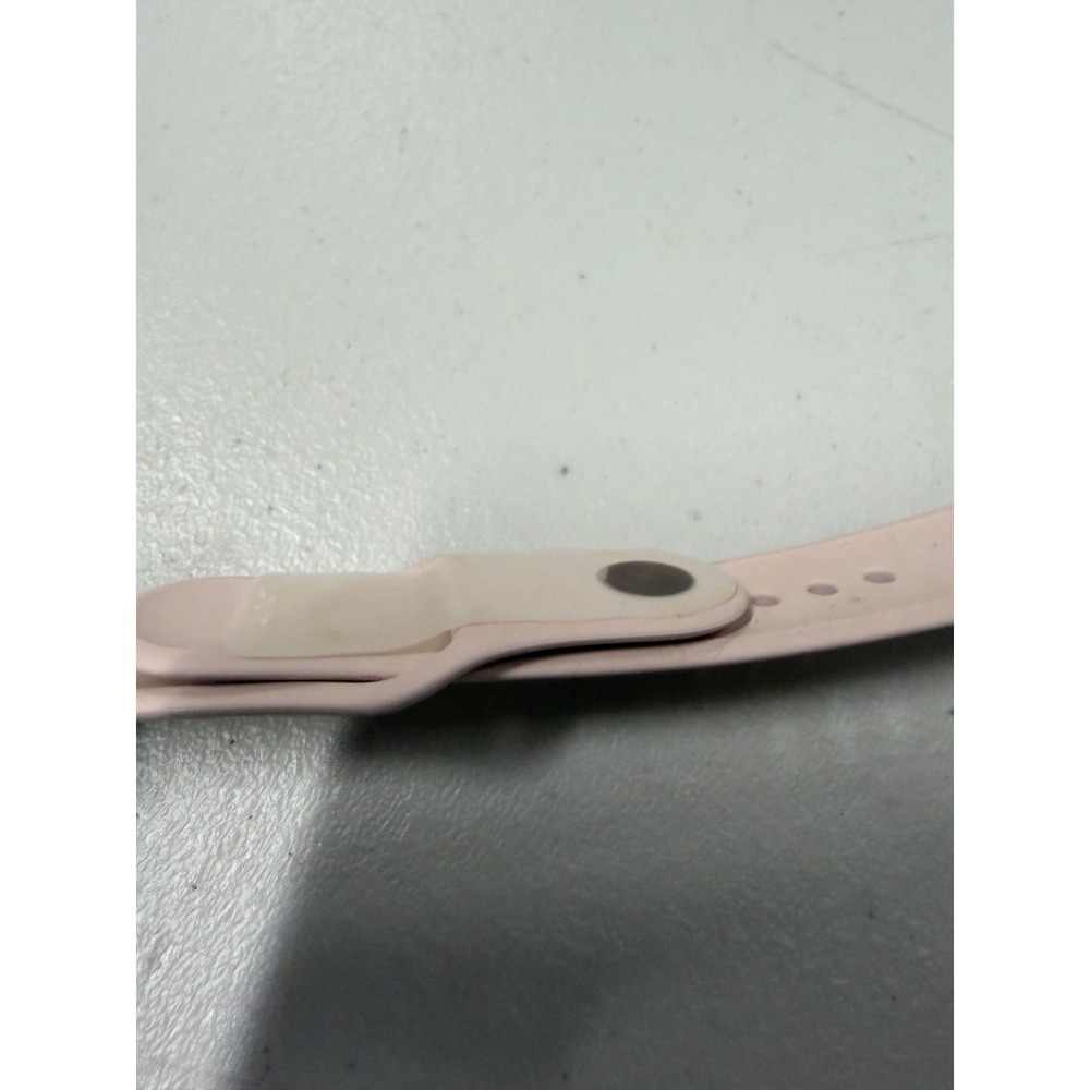 Apple Watch Sport Band 38mm Pink Sand Silicone Replacement Strap Pink NEW - Picture 4 of 4